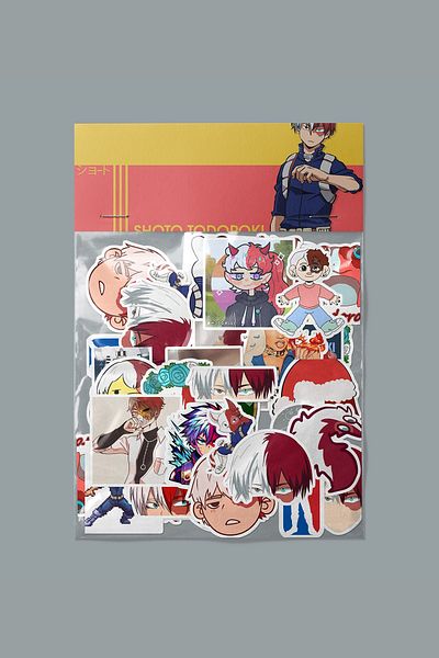 dadi ramba Shoto Todoroki Sticker Pack -Bullet Journal- Agenda -Laptop Label Sticker