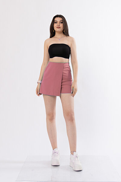 MissVina Shorts Skirt with Elastic Waist and Lycra Non-Exposed Trend Model 30152
