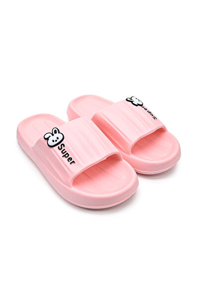 Tmall Women's Slippers, Foam, Lightweight With Bunny Print, Pd1041, Pink