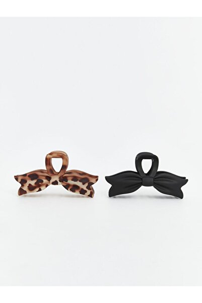 LC Waikiki Mixed Bow Patterned Women's Peg Buckle Set of 2 (S5)