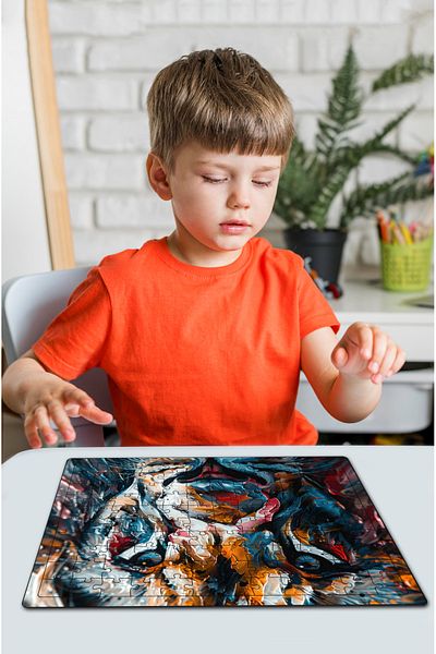 kutuTR Wooden Puzzle 30X40 cm Size 120 Pieces M8