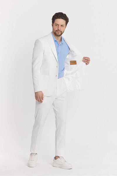 Savira Jachetă Slimfit pentru bărbați - bumbac tricotat, drop 6, sezon nou