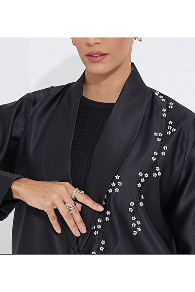 Rosette Abaya lulu Pearl Line