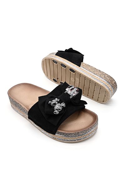 Tmall Women's Casual Slippers, Made Of Eco-leather, Sa36, Black