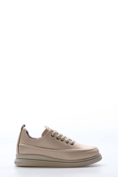 FAST STEP Γυναικεία παπούτσια casual από γνήσιο δέρμα και γούνα 583kza2463
