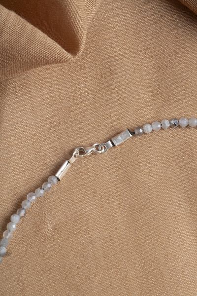 OSMANLI DEĞERLİ TAŞ Certified Moonstone Natural Stone Necklace