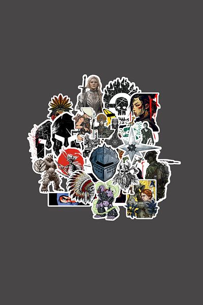 dadi ramba Warrior Sticker Pack -Bullet Journal- Agenda -Laptop Sticker Decal