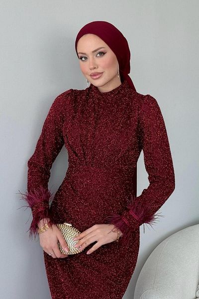 Şulemoda Giyim Maya Evening Dress Red