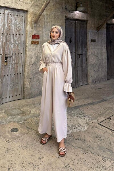 Şulemoda Giyim Ολόσωμη φόρμα Ντουμπάι μπεζ
