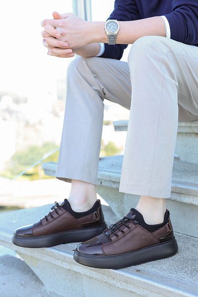 FAST STEP Ανδρικά παπούτσια casual από γνήσιο δέρμα 815MA134