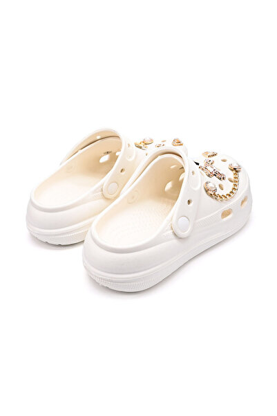 Tmall Women's Slippers, With Platform And Accessories, Foam, Pd1038, White