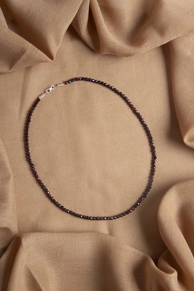 OSMANLI DEĞERLİ TAŞ Certified Garnet Natural Stone Necklace