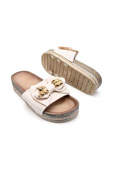 Tmall Women's Casual Slippers, Made Of Eco-leather, Sa36, Beige