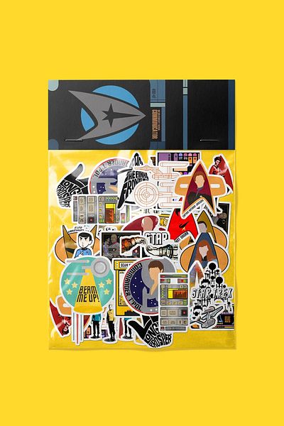 dadi ramba Star Trek Sticker Pack -Bullet Journal- Agenda -Laptop Sticker Decal