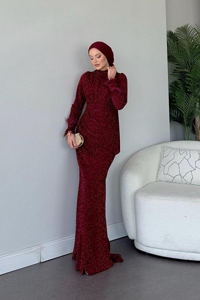 Şulemoda Giyim Maya Evening Dress Red