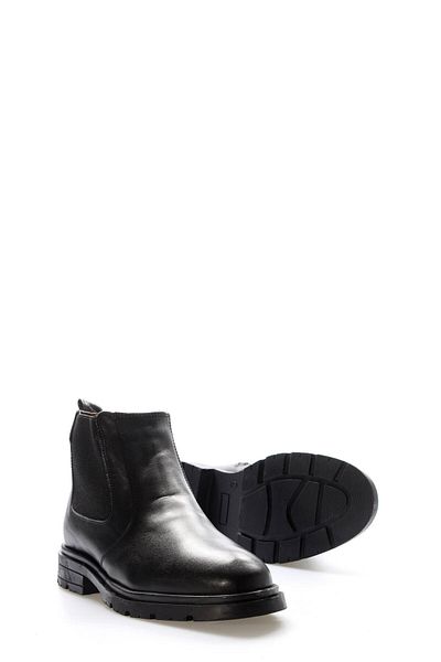 FAST STEP Men's Sports Boots - Genuine Leather and Fur Detail 951Kma99