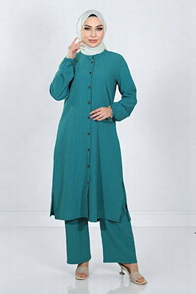 Missvalle Комплект ґудзиків подвійний бірюзовий 19179