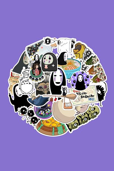 dadi ramba Spirited Away Sticker Pack -Bullet Journal- Agenda -Laptop Label Sticker
