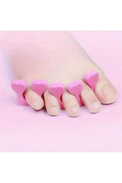 Pisicik 5pcs sponge finger separator apparatus nail nail polish painting ornament art pedicure manicure set