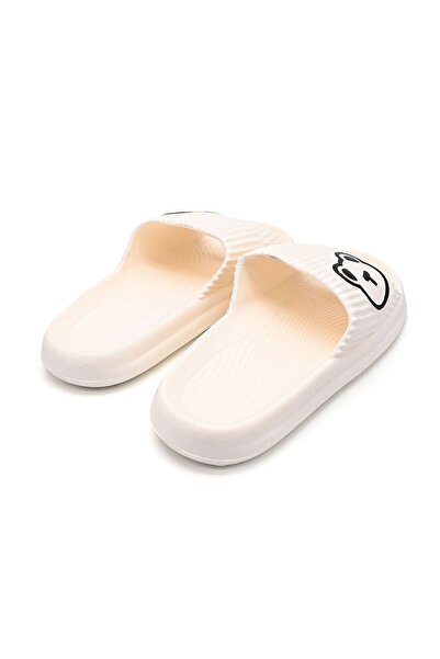 Tmall Women's Slippers, Foam, Lightweight With Teddy Bear Print, Pd1040, Beige