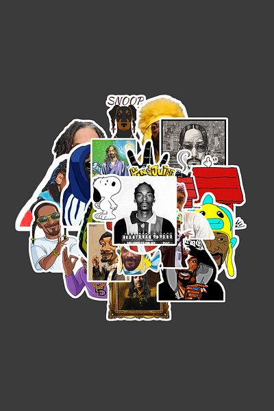 dadi ramba Snoop Dogg Sticker Pack -Bullet Journal- Agenda -Laptop Sticker Decal