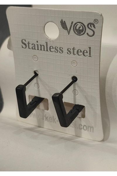 Bijutek Stainless Steel Men's Steel Patterned and Dangle Earrings 2