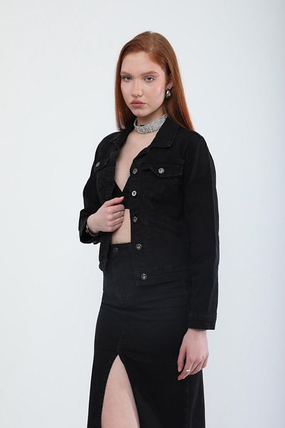 BANNY JEANS Jachetă de damă, slim fit, neagră