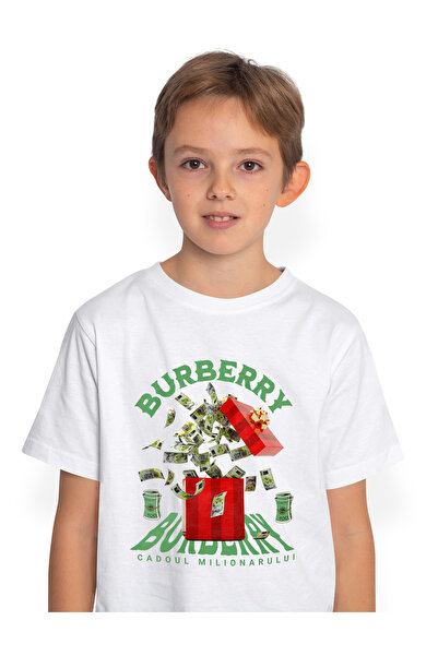 StoryGift Romania Tricou Copii Baieti _Burberry_ - Cadoul Milionarului 100% B...