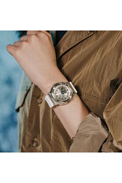 Casio G-Shock Watch - GM-S2140GEM-9ADR, Grey Dial, White Band