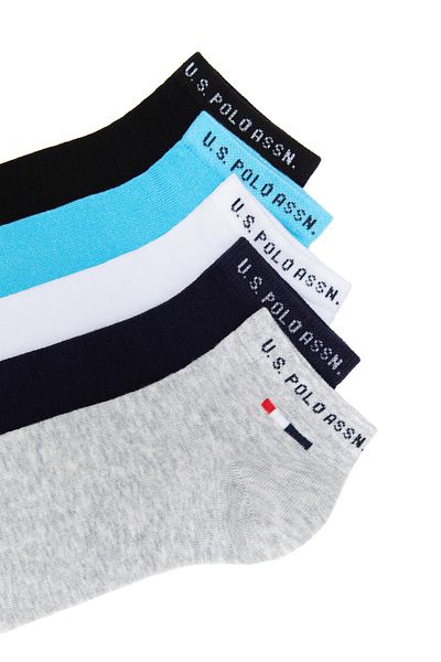 U.S. Polo Assn. US Polo Assn.Gray Melange Men's Socks A081SZ013.P02.JAMES