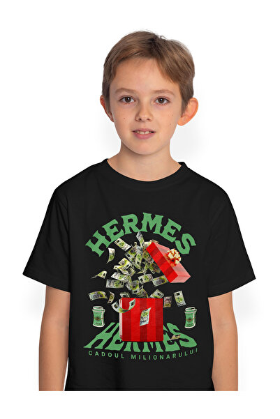 StoryGift Romania Tricou Copii Baieti _Hermes_ - Cadoul Milionarului 100% Bum...