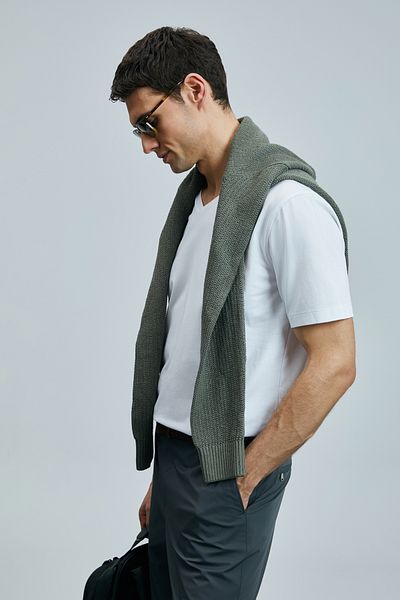 Lufian Tuna Modern Graphic T-shirt Λευκό