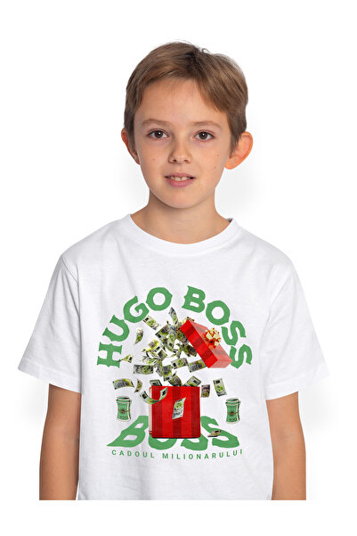 StoryGift Romania Tricou Copii Baieti _Hugo Boss_ - Cadoul Milionarului 100% ...