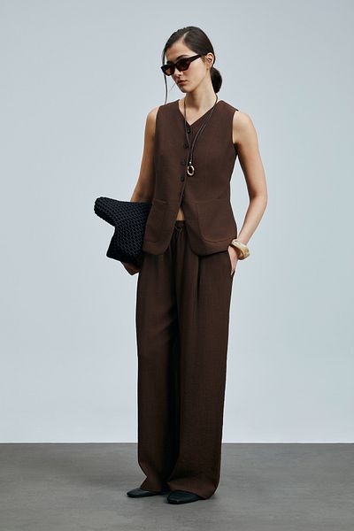 Lufian Diana Women's Trousers Brown