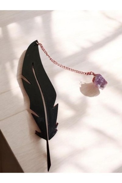 The Magıc of Healıng Amethyst Natural Stone Bookmark