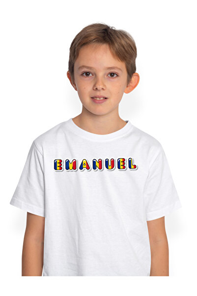 StoryGift Romania Tricou Copii Baieti Cu Numele Emanuel, Romania, Suporter, S...