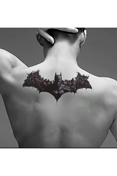 Mecit Tuhafiye BATMAN KANAT SIRT VUCUT İÇİN GEÇİCİ DÖVME