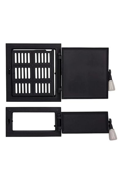 flores Door for stove and ashtray, LEU model, black