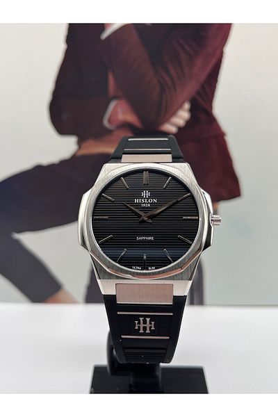 Hislon Ultra Slim Men's Wristwatch 3 Atm Waterproof with 3 Years Warranty