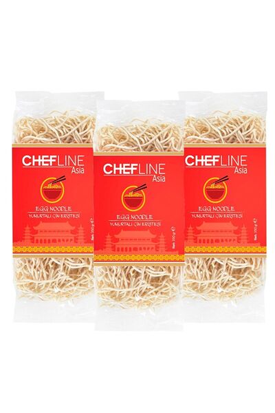 Chefline Asia Yumurtalı Çin Eriştesi 3x350gr.