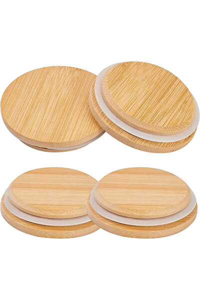 ARVALE Please Take According to Your Dimensions 1 Piece Bamboo Lid - Jar Lid / Inner Diameter: 7.5 cm Outer Diameter 9 cm