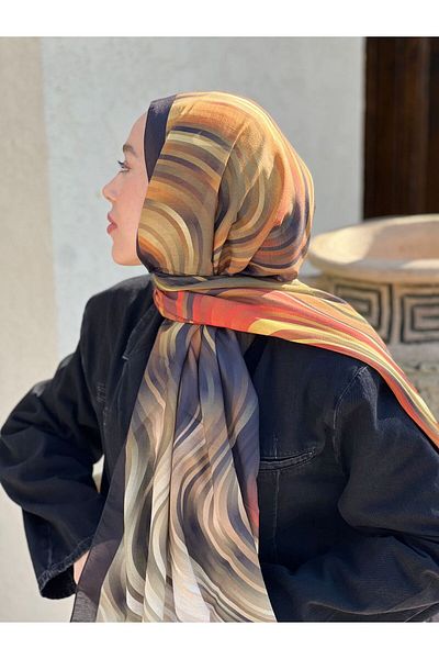 Modakaşmir Σάλι Lina με σχέδιο Mernus