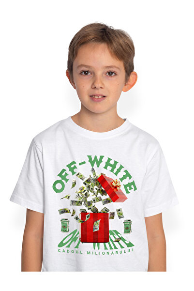 StoryGift Romania Tricou Copii Baieti _OFF-WHITE_ - Cadoul Milionarului 100% ...