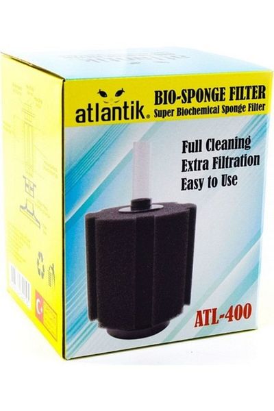 ATLANTİK Atl-400 Pipe Filter (Bio Filter) 12X21 cm **Airstone Gift