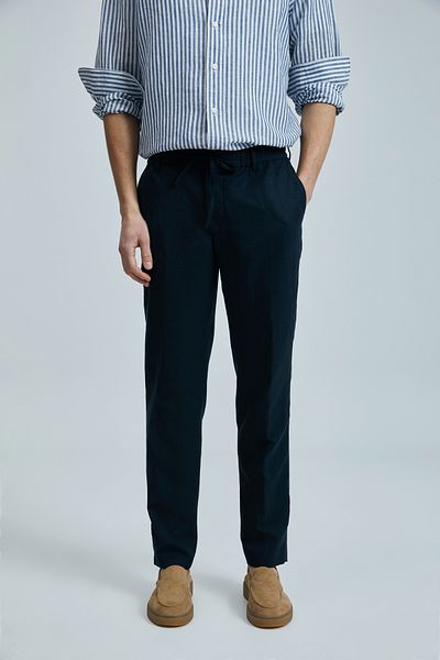 Lufian Bert Smart Men's Chino Pants Slim Fit Navy Blue