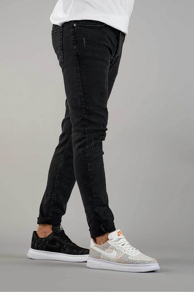 bombe Ανδρικό τζιν παντελόνι Anthracite Smoked Straight Slim Fit Slim Fit