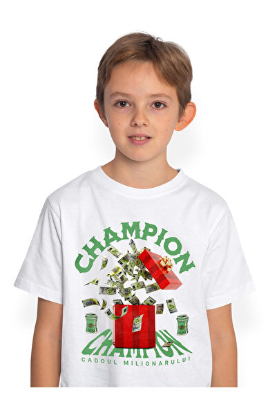 StoryGift Romania Tricou Copii Baieti _Champion_ - Cadoul Milionarului 100% B...