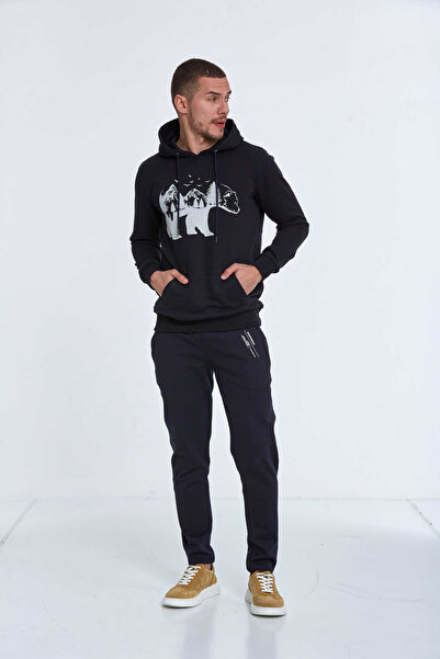 Voltaj Чоловічий світшот з капюшоном North, темно-синій