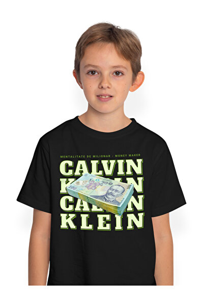 StoryGift Romania Tricou Copii Baieti _Calvin Klein_ - 100 Lei Romanesti 100%...