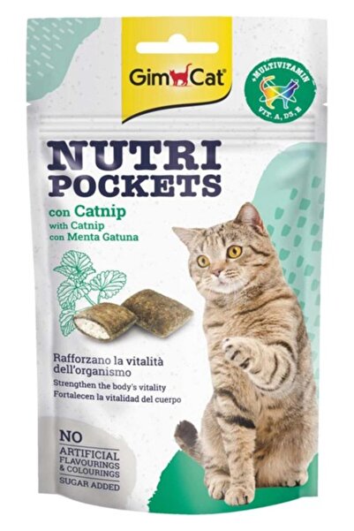 Gimcat Nutri Pockets Con Catnip Kedi Ödülü Kedi Otu kedi ödül Oyun Ödül Mamas...